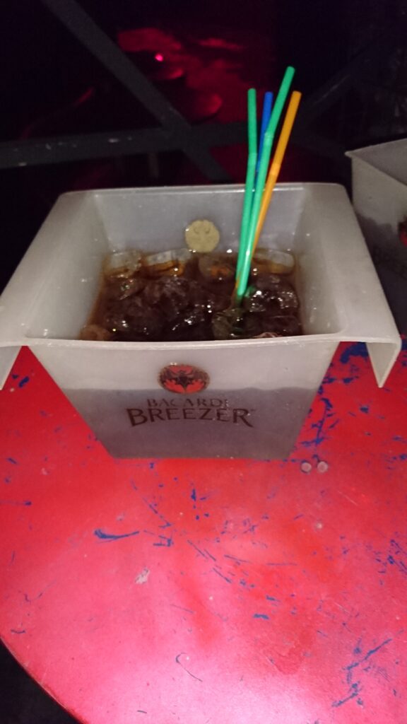 bucket of rum on Khao San Road Bangkok first night solo travel